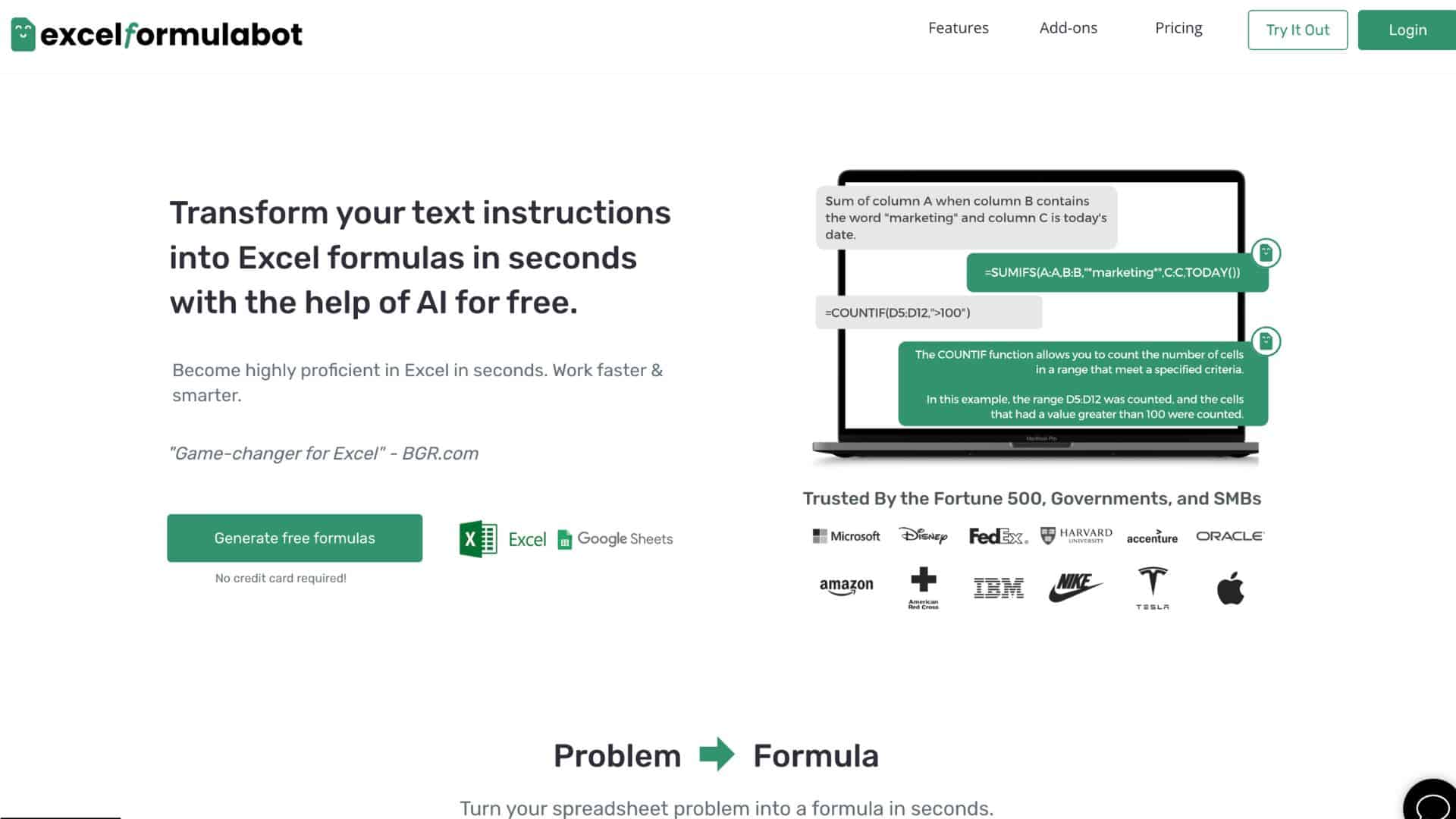 Excel Formula Bot - Artificial Tool - Full Stack Ai