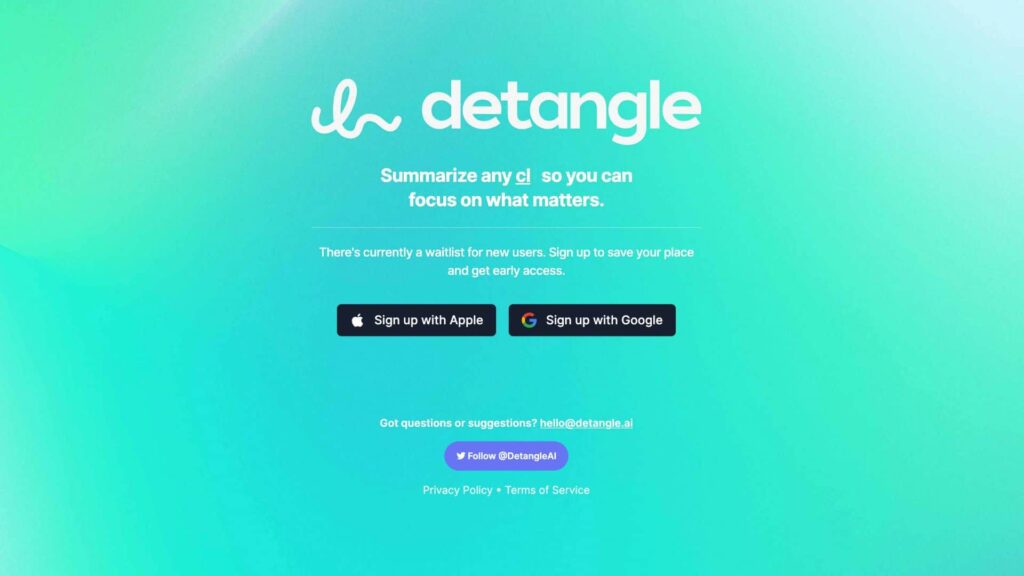 detangle - Artificial Tool - Full Stack Ai