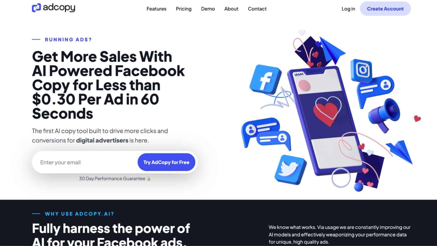 Ad Copy AI Powered Facebook Copy Full Stack AI