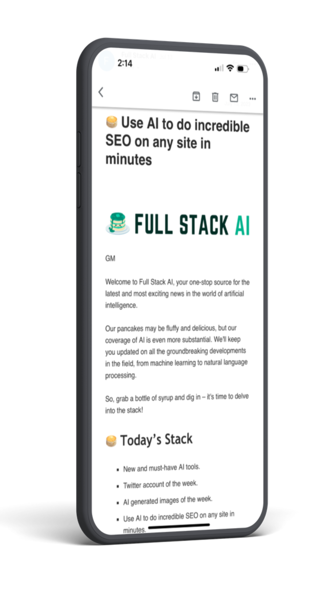 full stack ai newsletter - artificial intelligence 