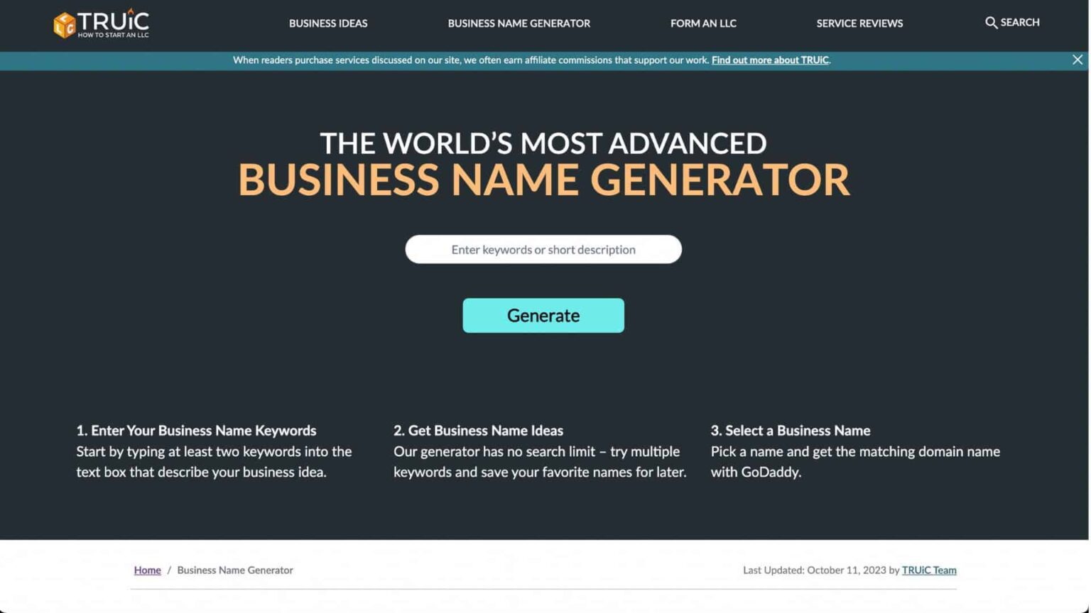 Business Name Generator - Full Stack AI