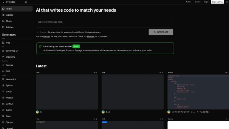 AI that writes code to match your needs - Full Stack AI