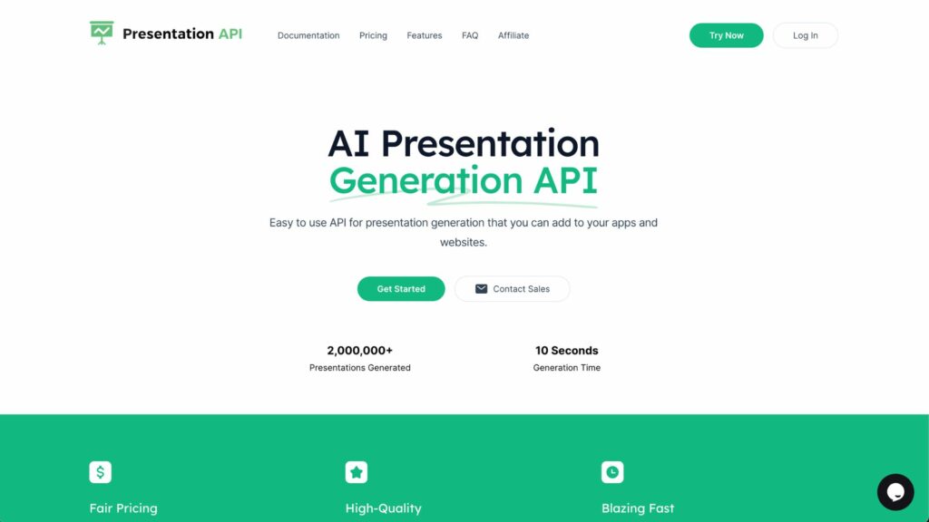 Presentation API - Full Stack AI