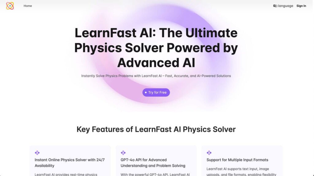 LearnFast AI The Ultimate Physics Solver Powered by Advanced AI (1)